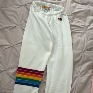 Aviator Nation Adult Size XS White Sweatpants